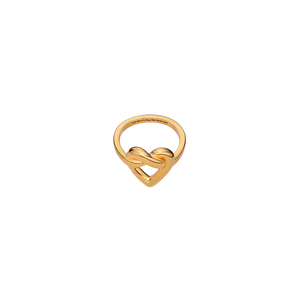 แหวนแฟชั่นชุบทอง PVD สแตนเลสสตีล 316L ทนทาน ดีไซน์รูปหัวใจแบบปรับได้ - Product Image 2