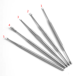 Limpiador de orejas de acero inoxidable de doble punta, herramienta de cuchara para oreja, limpiador de oídos en espiral, removedor de cera, gran oferta - Product Image 6