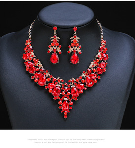 <span class=keywords><strong>2022</strong></span> nuevo collar traje de mujer de dos piezas de aleación elegante vestido de novia - Product Image 6