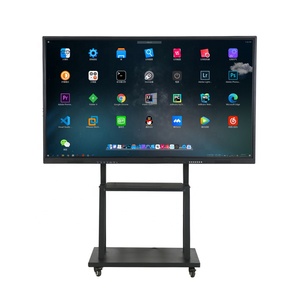 Hiseeview 85 98 inch Smart Touch interactive flat panels <b>with</b> artificial intelligence and Mobile Stand for Office Meeting - Product Image 6