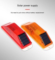 Feu de signalisation solaire réfléchissant pour garde-corps, lumière de sécurité LED pour camion, batterie au lithium, matériau PC, fixation magnétique