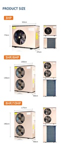Bomba de Calor de 20kW 34kW para Calefacción y Refrigeración de Viviendas en Polonia, Alemania y Canadá, con Agua Caliente Sanitaria, R32, Evi, Wifi, A++, con Bomba de Calor Carel de 20kw - Product Image 4