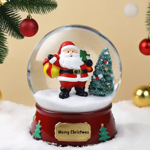 كرة الثلج الراتنج رسمت باليد هدايا عيد الميلاد مخصصة ثلج والأطفال كرة الثلج ديكور المنزل تذكارية - Product Image 3