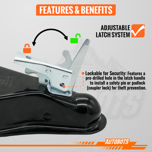 <span class=keywords><strong>Attelage</strong></span> de remorque de haute qualité en acier de 2 pouces, type <span class=keywords><strong>A</strong></span>, 5000 livres, nouveau, avec goupille de sécurité, <span class=keywords><strong>attelage</strong></span> de remorque robuste - Product Image 5