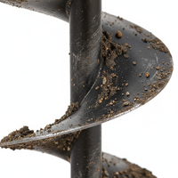 Tarière thermique 68 cm³ 2 temps à essence, robuste, pour travaux industriels, jardinage et construction