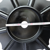 Pneu de tracteur JIUYU d'occasion en acier au carbone avec jante en caoutchouc 1400x80mm, garantie 2 ans, pour transplanteur de riz et pulvérisateur agricole