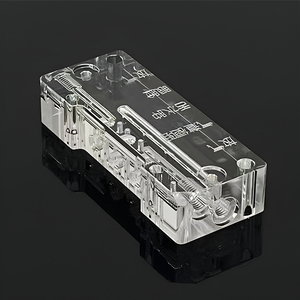 บริการผลิตชิ้นส่วนอะคริลิกใส พลาสติก PC ด้วยเครื่อง CNC ตามแบบ OEM ความแม่นยำสูง ชิ้นส่วนอะคริลิก PMMA ผลิตด้วยเครื่อง CNC - Product Image 1