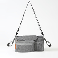 Organisateur universel pour poussette avec porte-gobelet isotherme, sac de téléphone détachable, bandoulière, sac de rangement pour poussette pour animaux de compagnie, vente en gros OEM ODM