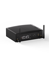 Desain baru Mini industri PC H7-i3-10110U 8 * USB Dual COM tanpa kipas EU Plug DDR4 RAM Intel Linux Win sistem operasi gaya panas