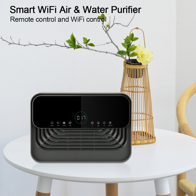 Smart Air Purifier with Ionic Release and Ozone Sterilization Desktop Wall Mount Smart Core Air Purifier,Water purifier,Diffuser