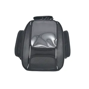 Universal magnético negro Oxford y poliéster impermeable motocicleta tanque de gasolina <span class=keywords><strong>bolsa</strong></span> Alforjas para reacondicionamiento/actualización - Product Image 4