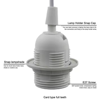 Hagood 1.8M câble d'alimentation E27 support de lampe suspendue avec interrupteur 303 douille d'ampoule LED lampe suspendue domestique EU/US Plug Style à vis