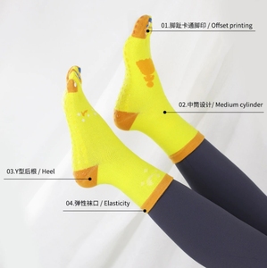 Femmes Nouvelle Mode Coton Mignon <span class=keywords><strong>Chat</strong></span>/coeur Cinq Orteils Cheville Anti-<span class=keywords><strong>d</strong></span>érapant Yoga Grip <span class=keywords><strong>Chaussettes</strong></span> Femmes Anti Non Slip Pilates Yoga <span class=keywords><strong>Chaussettes</strong></span> - Product Image 5