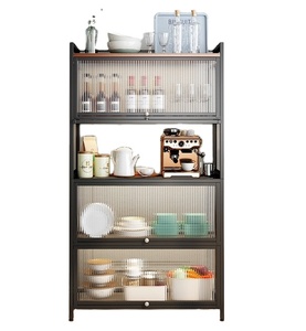 Kitchen Metal Shelf Storage Rack Floor Household Multi-function Shelf Kitchen Organizer Rack