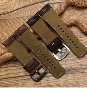 LAIHE Bracelets <span class=keywords><strong>de</strong></span> montre <span class=keywords><strong>de</strong></span> <span class=keywords><strong>luxe</strong></span> en cuir véritable 28mm à motif <span class=keywords><strong>de</strong></span> crocodile pour sept vendredis - Product Image 4