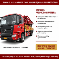 Pompa Beton Diesel Sany 37m Bekas dengan Motor Model 2025 23000kg Produktivitas 120M/Jam Siap Ekspor