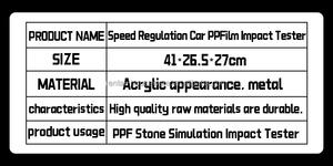 Kunden spezifische profession elle Hochgeschwindigkeits-Stein auswurf maschine TPU PPF-Film prüfmaschine Lacks chutz folie Steins chlag prüfgerät - Product Image 6