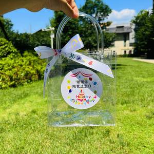 Emballage de bonbons de mariage personnalisable BD, sac à main en plastique transparent PP rouge, sac cadeau pour fête d'anniversaire, PLAYMAX chinois - Product Image 4