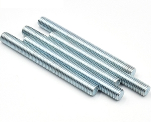 Boulon de chariot à tête plate carrée, plaqué zinc, bleu et blanc, avec écrou, classe 8.8, 10 mm, en acier au carbone ISO, <span class=keywords><strong>tige</strong></span> <span class=keywords><strong>filetée</strong></span> - Product Image 4