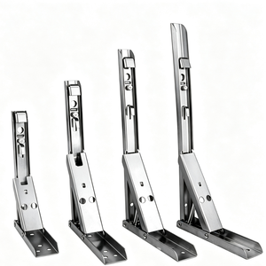 Wall Mount Folding Shelf <strong>Bracket</strong> Stainless Steel Collapsible Table <strong>Bracket</strong> Foldaway Space Saver For RV Camper Kitchen - Product Image 6