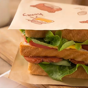 Impresión personalizada Kraft grado alimenticio <span class=keywords><strong>a</strong></span> prueba <span class=keywords><strong>de</strong></span> grasa para llevar tipo <span class=keywords><strong>de</strong></span> <span class=keywords><strong>entrega</strong></span> pollo frito perro caliente Eco bolsas <span class=keywords><strong>de</strong></span> papel <span class=keywords><strong>a</strong></span> prueba <span class=keywords><strong>de</strong></span> grasa - Product Image 2