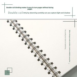 Quaderno da Disegno per <span class=keywords><strong>Studenti</strong></span> delle Scuole Elementari con Spirale Rinforzata Nera - Formati A3/A6/A5/A4, Libro da Disegno con Carta Kraft Bianca - Product Image 4