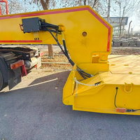 Camion à plateau surbaissé de 200 tonnes pour le transport de générateurs, d'excavatrices et de grues, 5 lignes, 10 essieux, semi-remorque à plateau surbaissé de 150 tonnes