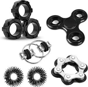 Christmas-Themed Plastic <b>Rings</b> Fidget <b>Spinner</b> for Adults-Stress Relief Anxiety Desk Toy Set Enhances Finger Flexibility - Product Image 1