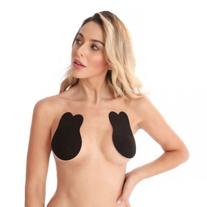 Auto-Adhésif Push Up mamelon couvre les Femmes <span class=keywords><strong>Collant</strong></span> Silicone Invisible Sans Bretelles Dos Nu lapin invisible soutien-gorge - Product Image 3