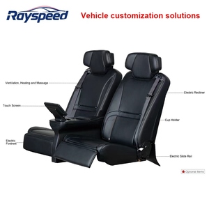 Sièges de voiture canapé-lit en cuir PU imperméable multifonctionnel personnalisé pour Sprinter Van & <span class=keywords><strong>Vito</strong></span> fabriqués à partir de tissu durable - Product Image 2