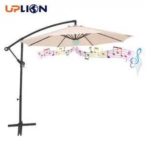 Uplion Outdoor Parasol Populaire Patio Paraplu Met Blue Tooth Speaker Banaan Parasol Parasol