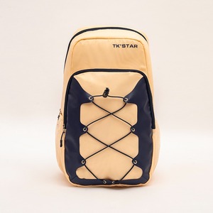 Beige and <b>Navy</b> Blue Insulated <b>Backpack</b> with Elastic Straps and Waterproof Hiking <b>Backpack</b> Insulated Cooler Bag Ideal - Product Image 2