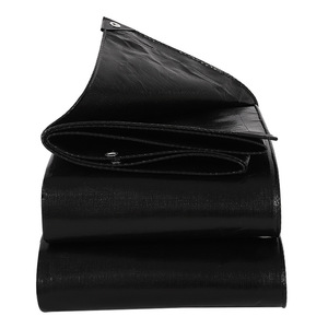 Shengde Black <b>Waterproof</b> Tarpaulin 10x15m Thickened Wear Resistant Sunshade Rainproof Cover For Outdoor Use - Product Image 1