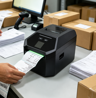 Imprimante d'étiquettes USB de bureau 203 dpi pour bijouterie, création d'autocollants codes-barres pour marquage de prix de bagues et affichage sur comptoir de magasin