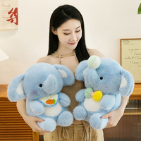 Boneka Gajah Plushie Mainan Anak-Anak Boneka Lembut untuk Dipeluk Pabrik Mainan Kustom Hadiah Ulang Tahun