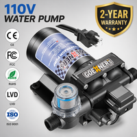 Pompe RV à alimentation secteur 110/220V AC, auto-amorçante, 6 GPM, 0,5 CV, en acier inoxydable, avec protection thermique, haute pression, portée de levage 10 pieds, garantie 2 ans
