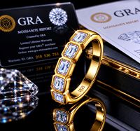 Bague de mariage pour femme en argent S925, moissanite et pierres multiples, entièrement sertie de diamants, de haute qualité, exquise et tendance, fabriquée en usine