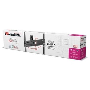 ขาแขวนทีวีติดผนัง (45 กก.) VESA 400 x 400 FLATSTYLE Ftr 400 ปรับเอียงและหมุนได้ สีดำ 580470 - Product Image 1