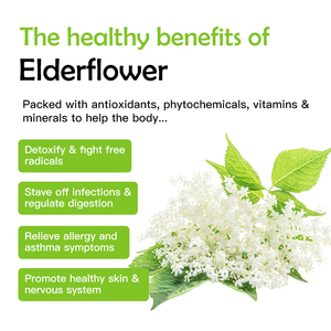 OEM Mélange naturel de super herbes biologiques, fraise, citron, menthe, thé à la fleur de <span class=keywords><strong>sureau</strong></span> séché - Product Image 2