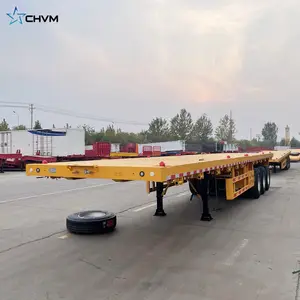 3 סרן כבד החובה מיכלים שטוח מיטת משאית קדימונים משטח מטען קרוואן למחצה