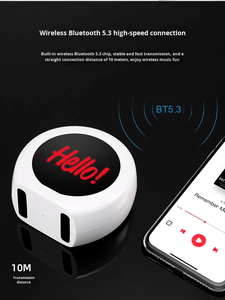 Nuevo Regalo Promocional Creativo, Altavoz Bluetooth Inalámbrico TWS Manos Libres, Mini Portátil, con Logotipo Luminoso Personalizado de Marca - Product Image 2