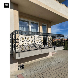 Garde-corps extérieur en fer forgé de Géorgie pour balcon, clôture en fer sur mesure pour <span class=keywords><strong>terrasse</strong></span>, treillis, balustrades pour maisons - Product Image 6