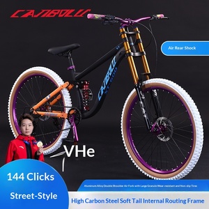 Bicicletta da Montagna Soft-tail per Downhill, Unisex, con Cambio a Velocità Variabile, per Fuoristrada, Giovani, Studenti e Adulti, con Ammortizzazione - Product Image 3