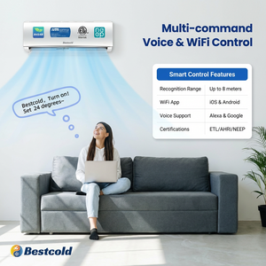 Bestcold 36000 BTU Smart <b>Mini</b> Split <b>Air</b> <b>Conditioner</b> Wall Mounted Low Noise AC for Home/Villa with WiFi Control - Product Image 3