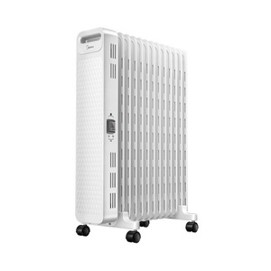Calentador de radiador de aceite Midea de 13 paneles, eléctrico, portátil, con termostato para uso doméstico. - Product Image 1