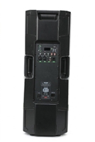 Enceinte en bois amplifiée 500W RMS pour DJ professionnel, double woofer ferrite 10 pouces, moule privé pour l'achat audio en gros