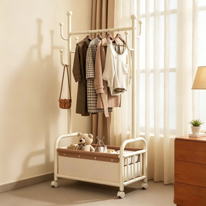 Porte-vêtements anti-poussière élégant, séchoir à linge, <span class=keywords><strong>étagère</strong></span> à manteaux dissimulée pour l'<span class=keywords><strong>extérieur</strong></span>, pour maison de location bien équipée - Product Image 3