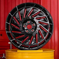 Rines de Aleación Forjada Multirradio Negros Brillantes JDM Personalizados Premium de 17 18 19 20 Pulgadas 5x114.3 5x120 5x130 para Autos Tesla BMW Audi