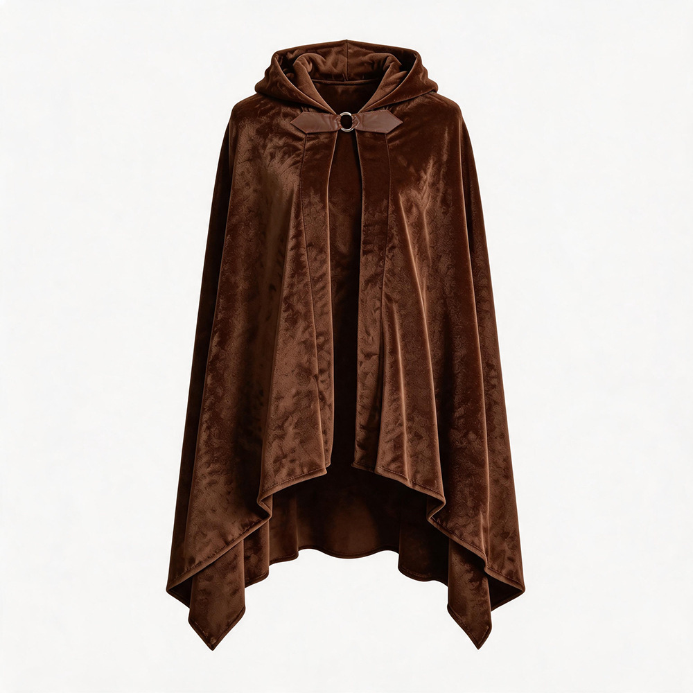 26GZ010113 Knight's Short Fleece Cape (Brown)