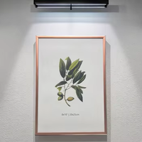 Marco Metálico Dorado Rosa Versátil para Pósteres A4, para Recuerdos de Boda y Exhibición de Fotografía, Marco de Aluminio Resistente para Fotos